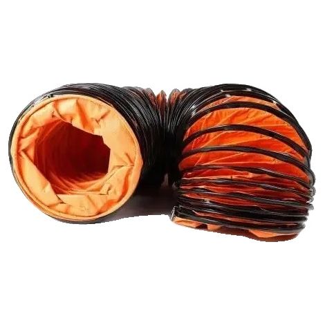 Manguera de ventilación, diseño flexible, construcción duradera, color naranja. (1/5)