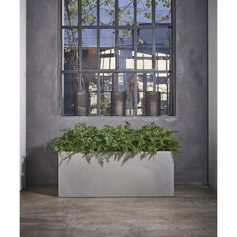 KUBE - CASSETTA CON DOPPIA PARETE-CEMENTO / 80 cm