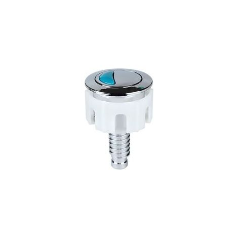 Bouton de chasse d'eau double pour toilettes, bouton de chasse d'eau, bouton de chasse d'eau en ABS, bouton de chasse d'eau pour salle de bain WC (rond) (1/5)