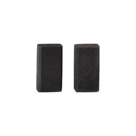 Juego de 2 carbones adaptables para Bosch. Dimensiones: 5 x 8 x 14,5 mm.