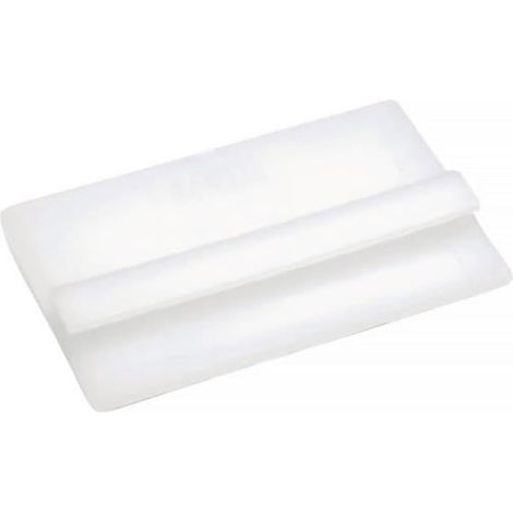 Butée d'extraction pour boîte de rangement d'étagère, hauteur 95 mm, polypropylène blanc, 100 pièces/sachet