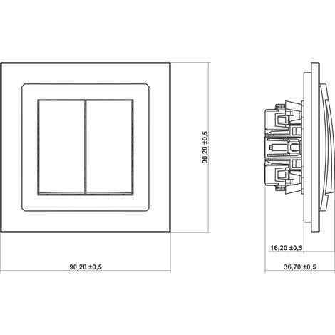 Deco Doppeltreppenverbinder Silbermetallic 7DWP-33 (1/2)