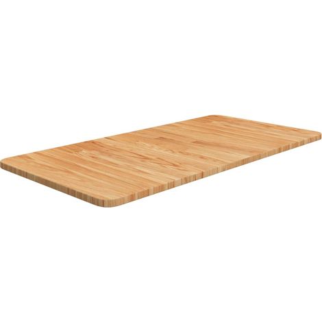 Waschtischplatte Hellbraun 80x40x1,5 cm Massivholz Behandelt