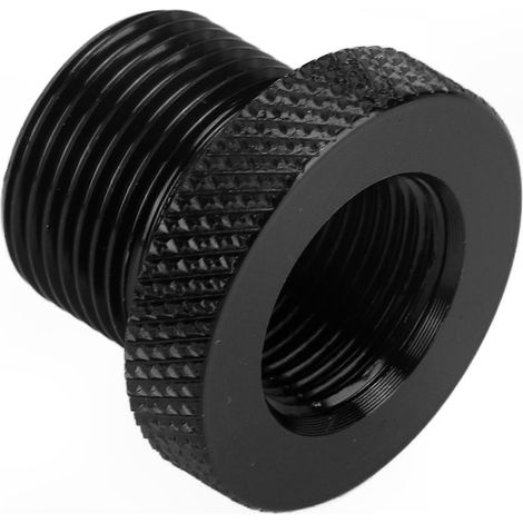 Adaptateur universel pour filtre à huile automobile 5/8-24 vers 1/2-28, connecteur fileté en métal noir. (1/5)
