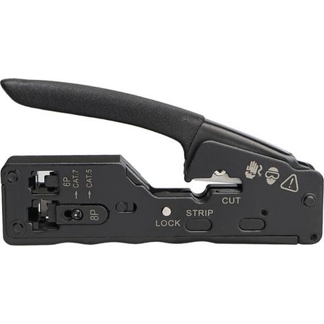 Pinces et outils de sertissage pour câbles réseau RJ45, compatibles avec les interfaces RJ45, Cat7, Cat6, Cat5, RJ11, RJ12 et autres. (1/5)