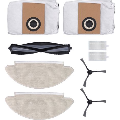 Kit d'accessoires pour aspirateur, brosse principale, filtre latéral, tampon de vadrouille en maille, pièces de rechange pour Robot nettoyeur pour VIOMI Alpha 2 Pro (1/5)