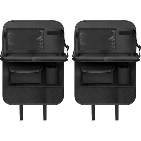 Bolsa De Almacenamiento Para Respaldo De Asiento - 42 X 60 Cm - Para Coche - Con Mesa Plegable Integrada - Set De 2 Unidades (1/5)
