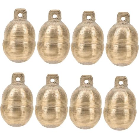 8 Pièces Grelot, Laiton Robuste Pour Chien, Chat Et Mouton, Décoratif Polyvalent