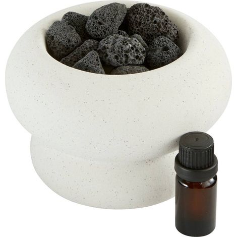 Set Steine und Duftöl Malakit 10ml - Weiß (1/4)