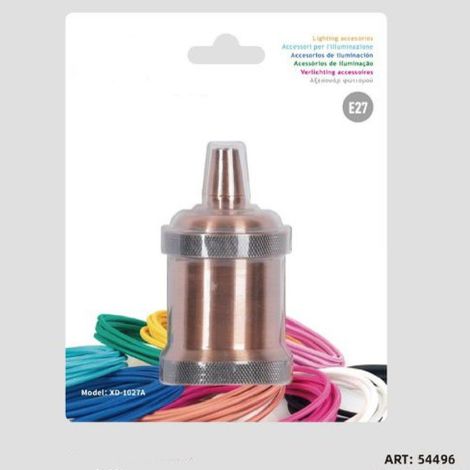 E27 Aluminium Vintage Retro Lampe Décorative Rouge Antique 54496 (1/2)