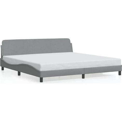 Maison Exclusive - Giroletto Dover Grigio Chiaro 200x200 cm Tessuto (1/5)