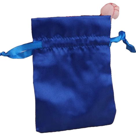 Bolsas de regalo, material satinado, ideales para eventos, 12 unidades, azul oscuro, 8x10cm, 50 unidades (1/2)