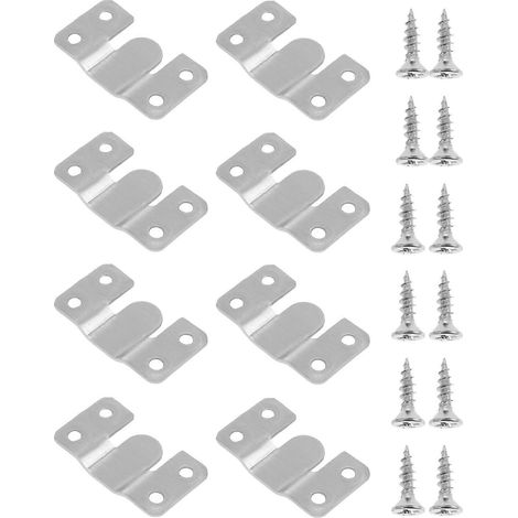 Support de fixation en acier inoxydable pour cadres photo domestiques avec 12 paires de vis (1/5)