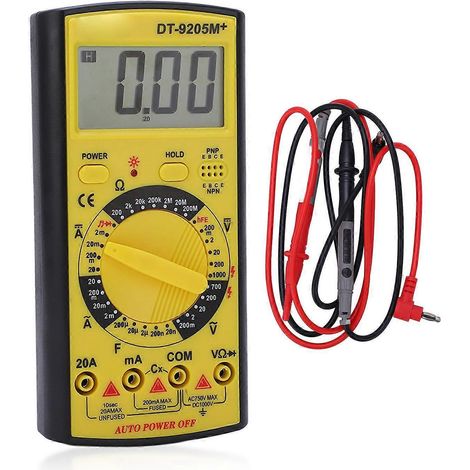 Digitales Multimeter mit Spannungs- und Strommessgerät, automatischer Abschaltfunktion und Speicherfunktion für den Betriebszustand