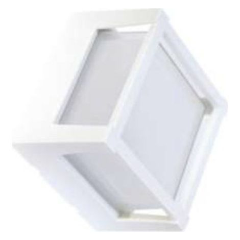 Applique moderno lampadari bartalini ayam led cct ip65 materiale plastico, finitura metallo bianco