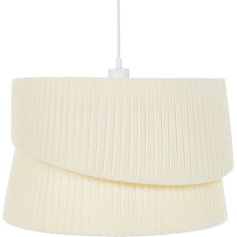 Lampadario moderno a sospensione Illuminazione in tessuto di poliestere terylene paralume beige Birim (1/5)
