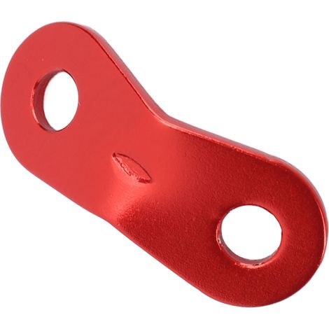 20 Pièces Serre-Câbles en Aluminium Antidérapant, Double Perforation, pour Randonnée, Camping et Sports Extérieurs Rouge