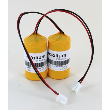 Pack 2 piles lithium 3.6V pour sirène radio ATLS - SIRYNX-RF et SIRUS-RF (LITH01)