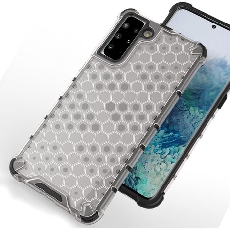 Custodia protettiva a nido d'ape con cornice in gel trasparente per Samsung Galaxy S22+ (S22 Plus) (1/5)