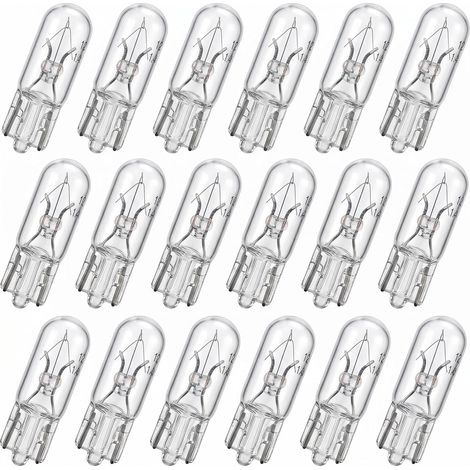 Lot 18 Ampoules LED T5 12V 1.2W Blanche Tableau Bord Lot De 18 T5 12V 1.2W. Ampoules Tableau Bord Lumière Blanche Remplacement Standard Pour Compteur Et Éclairage Intérieur Auto (1/5)