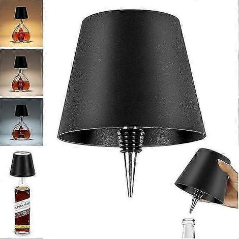 Lampe sans fil pour bouteille de vin, lampe tactile RGB/3 couleurs, veilleuse, lampe de table LED rechargeable (1/5)