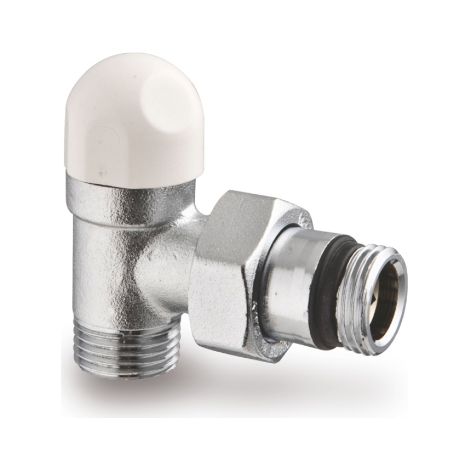Detentore ad Angolo da 1/2 Bianco per Termoarredi e Radiatori (1/2)