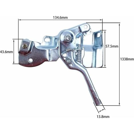 Ensemble Manette pour Moteur Honda GX160 GX200 GX140 168F 5.5/6.5HP, Manette Gaz + Bras Régulateur + Tige Régulateur + Régulateur Printemps + Printemps 5 in 1
