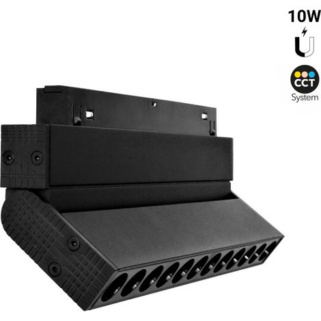 Spot linéaire orientable sur rail magnétique CCT - 10W - UGR18 - (1/5)