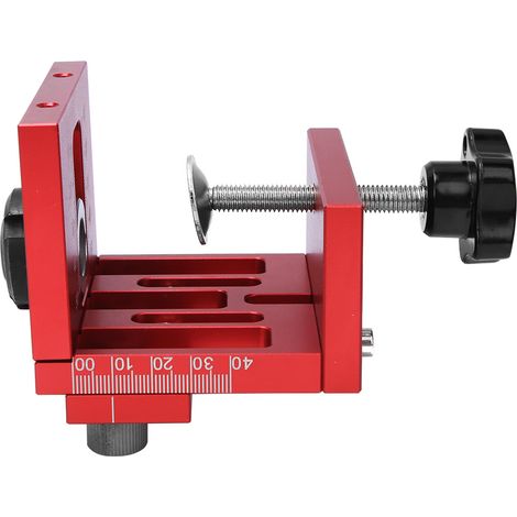 Lochbohrer- und Stanzpositionierer aus Aluminiumlegierung, 3-in-1-Holzbearbeitungs-Stanzführung (1/5)