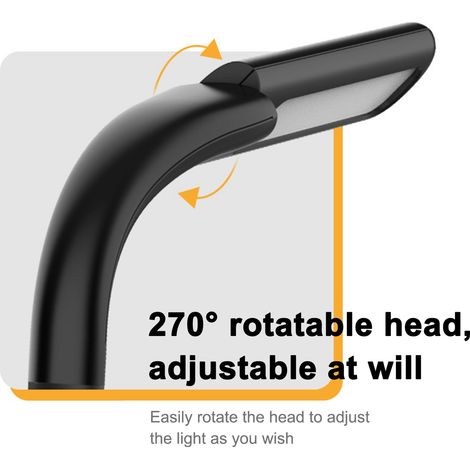 Ortviai Lampe de lecture LED à collier flexible, 3 modes (chaud/blanc chaud/blanc), réglage continu, batterie 1800 mAh, 10 h d'autonomie