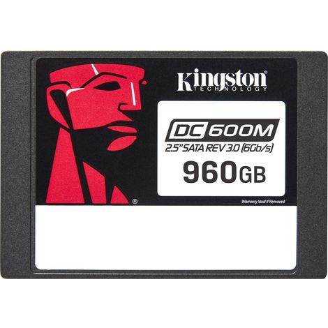 Disco SSD Kingston Technology DC600M da 960 GB SATA 2,5" con Tecnologia 3D TLC NAND, Ideale per Uso Misto, con Sicurezza SEDC600M/960G e Durata DWPD 1 (1/4)