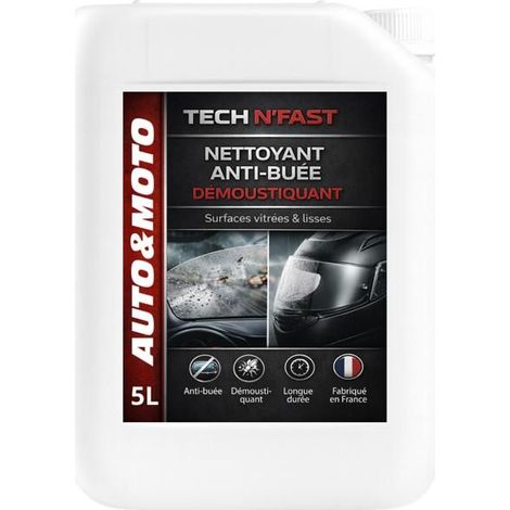 Nettoyant démoustiquant - anti-insectes et anti-buée puissant - pare-brise et optiques - sans traces (1/5)