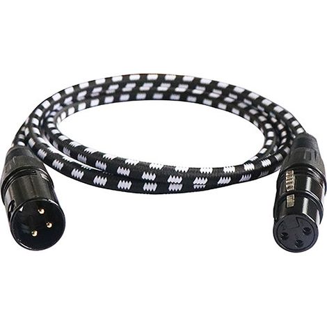 Câble microphone XLR mâle vers femelle, durable, flexible, avec réduction de bruit et symétrique, idéal pour la scène et le karaoké. (1/5)