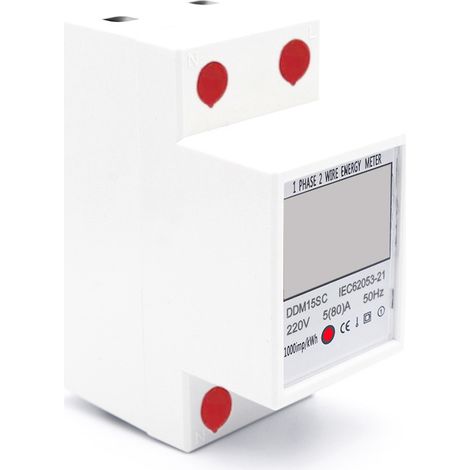 Compteur d'énergie électrique, moniteur de consommation d'énergie, 5-80A 220V 50Hz (1/5)