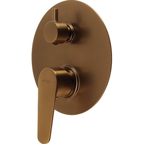 GEDY MXCO0582000 COMO Grifo empotrado de ducha con desviador oro rosa - ref: MXCO0582000 (1/2)