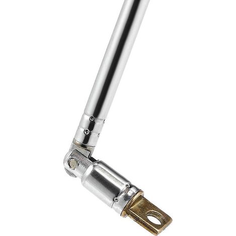 Teleskop-FM-Radioantenne, 4-teilig, verchromt, Kupfer, 360° drehbar