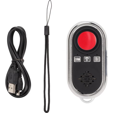 Détecteur de caméra antivol portable avec alarme à vibrations et LED pour voyage et maison (1/5)