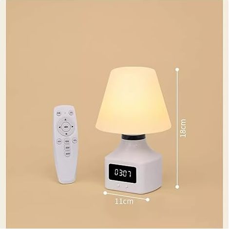 Praktisches Nachtlicht, Nachttischlampe, Tischlampe, Stilllampe, Augenschutz, wiederaufladbar, Schlafzimmer-Schlaflampe, Fernbedienung.