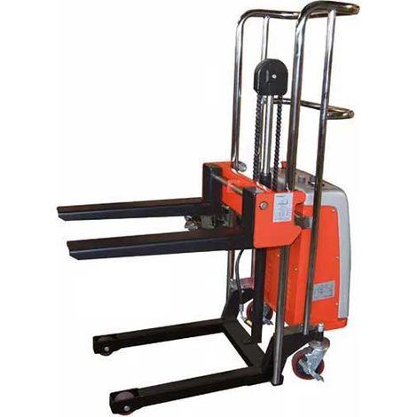Impilatore semi-elettrico - Carico 400 kg - Sollevamento 85 - 1200 mm - Tavolato rimovibile incluso. - SEJ4120