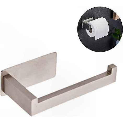 Toilettenpapierspender aus Edelstahl, halboffener Rollenhalter für Bad und Küche, rostbeständig (1/5)