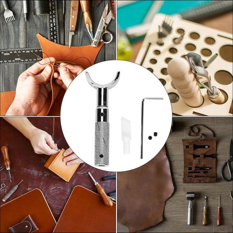 Outils pour la sculpture sur cuir (à faire soi-même) : couteau rotatif à sculpter, couteau à graver le cuir, couteau à sculpter la céramique (1/5)