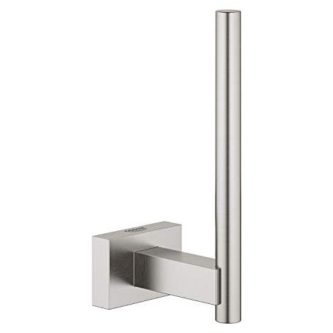 Grohe Essentials Cube Porta rotolo di scorta Cromo spazzolato, 40623DC1 (1/3)