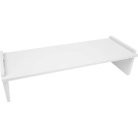 Support mural pratique pour ordinateur, étagère surélevée en bois pour écran d'ordinateur, support pour ordinateur domestique (1/5)