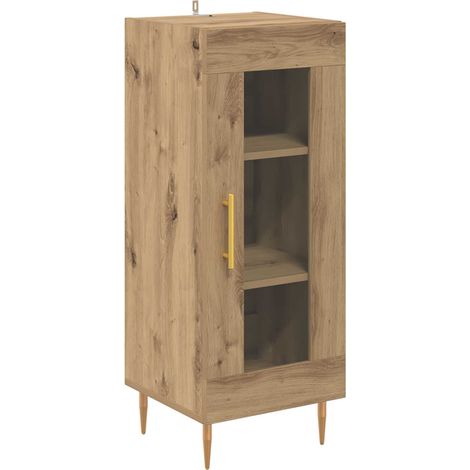 Maison Exclusive - Vitrina Roble artisan 34 x 34.5 x 90 cm Madera (1/5)