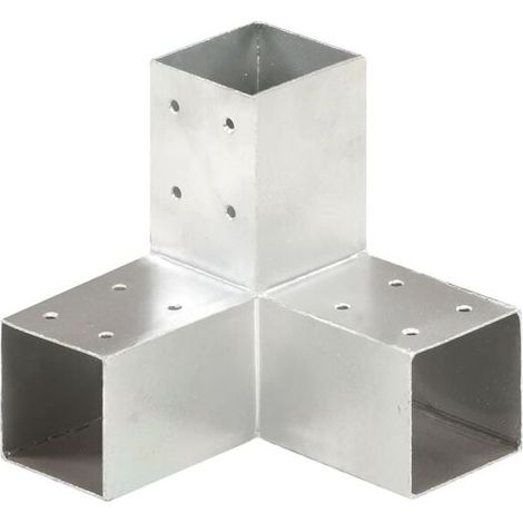 Connecteur De Poteau En Y - Métal Galvanisé À Chaud - Pour Poutres Carrées 71 X 71 Mm - Dimensions 170 X 170 X 175 Mm - Épaisseur 1,5 Mm - Lot De 1 (1/5)