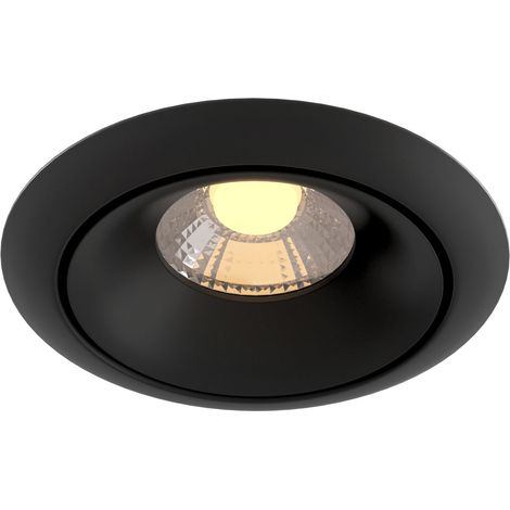 Faretto incasso LED Maytoni Yin nero 9W 3000K 650lm (1/3)