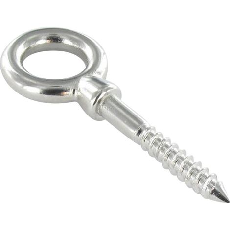 Piton Bois Oeil 5X50 Oeil 11 Inox A4-2 pièces