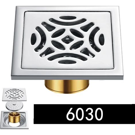 -6030Shower Drain Thick Stainless Steel Floor Drain Ordinary Bathroom Toilet Kitchen Balcony Dedicated To prevent odor BaIDaiMoDeng (1/4)
