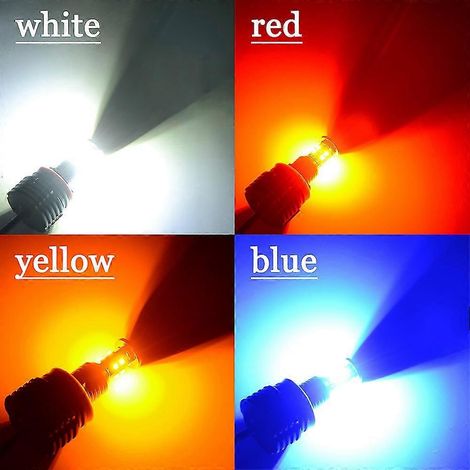 Hippcron H8 Angel Eyes E92 LED de marquage LED Blanc Rouge Bleu Jaune 240w 80w Pour E90 X5 E71 X6 E82 M3 E60 E70 (Blanc) (1/4)