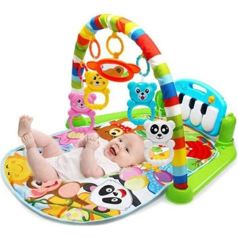 Tapis Musical D’Éveil pour Bébé - LUXS - Avec Piano et Arches de Jeu - Vert - ABS - 0 mois à 3 ans (1/3)